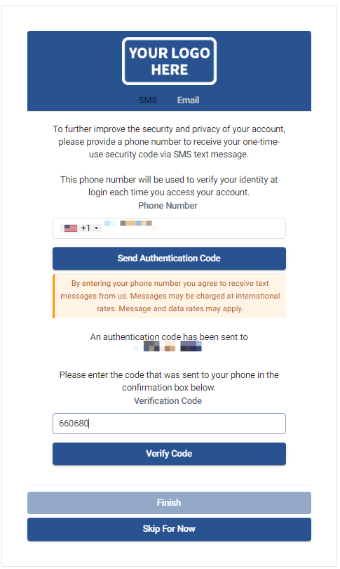 Multi Factor Authentication for organizations