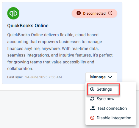 QuickBooks Online setup